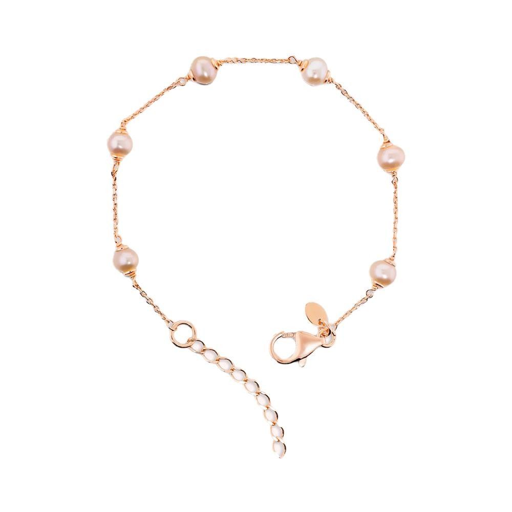  Bracciale Bronzallure con Perle Rosa d
