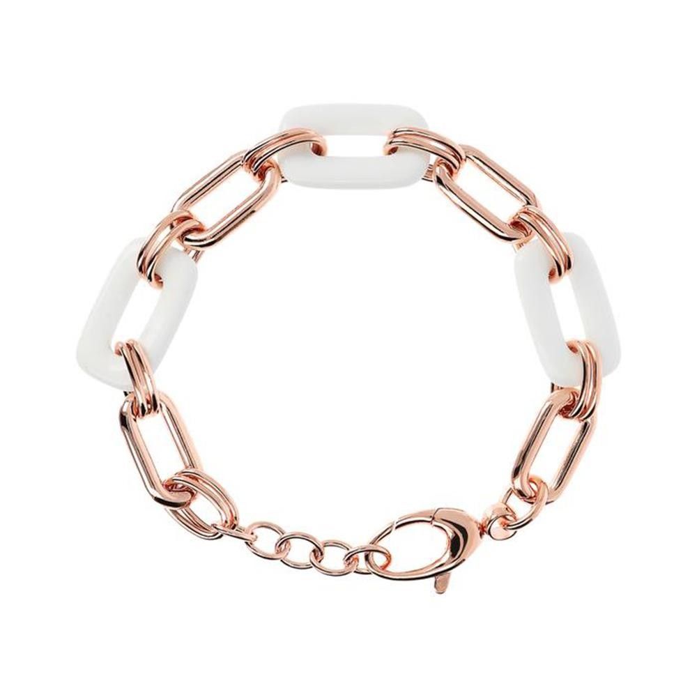 Bracciale Bronzallure Maglia Forzatina con Dettagli in Pietra Naturale