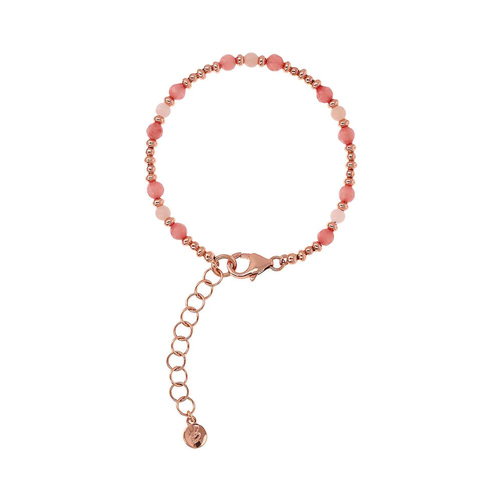 Bracciale Bronzallure Preziosa con Piccole Bead e Pietre Naturali Sfaccettate