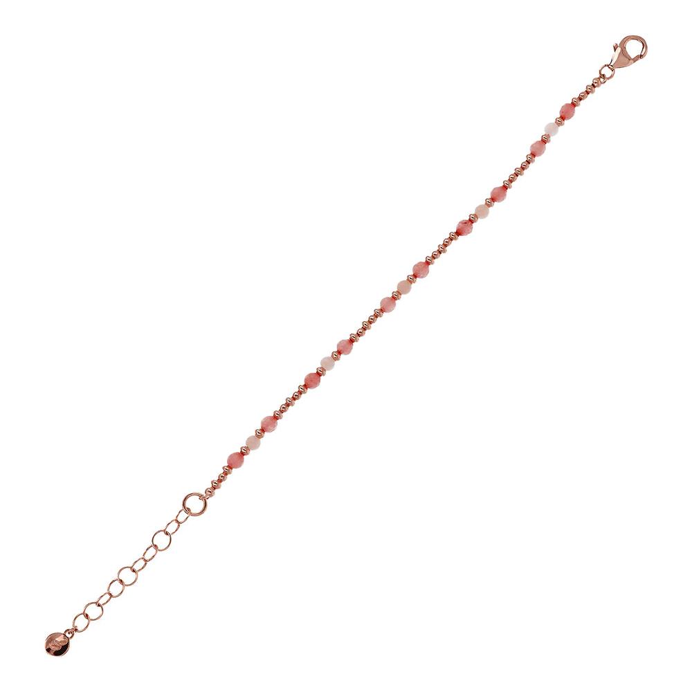 Bracciale Bronzallure Preziosa con Piccole Bead e Pietre Naturali Sfaccettate