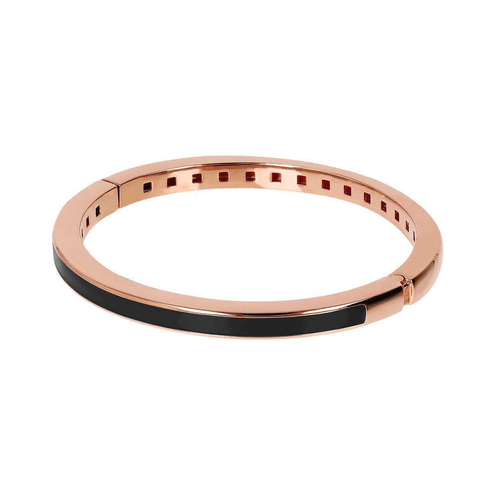 Bracciale Bronzallure Rigido Smaltato Nero