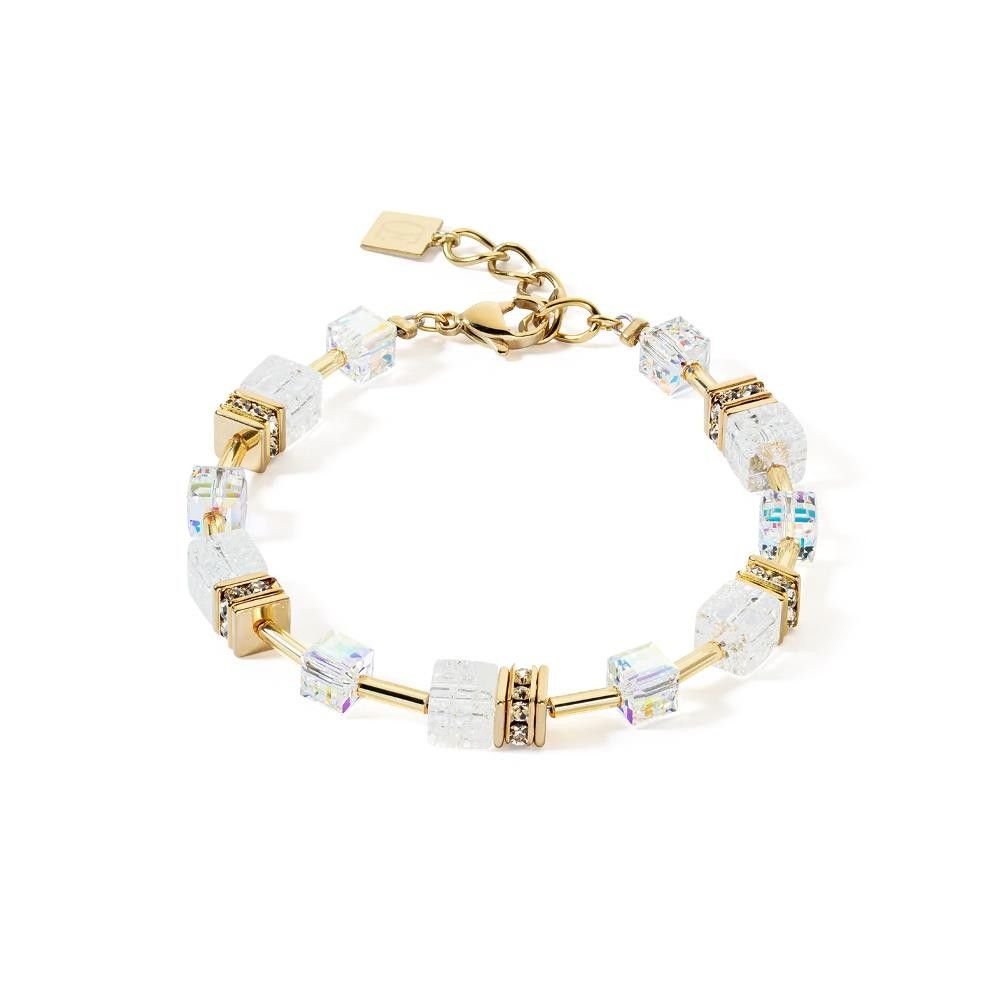 Bracciale Coeur De Lion GeoCUBE® Iconic Nature oro-bianco