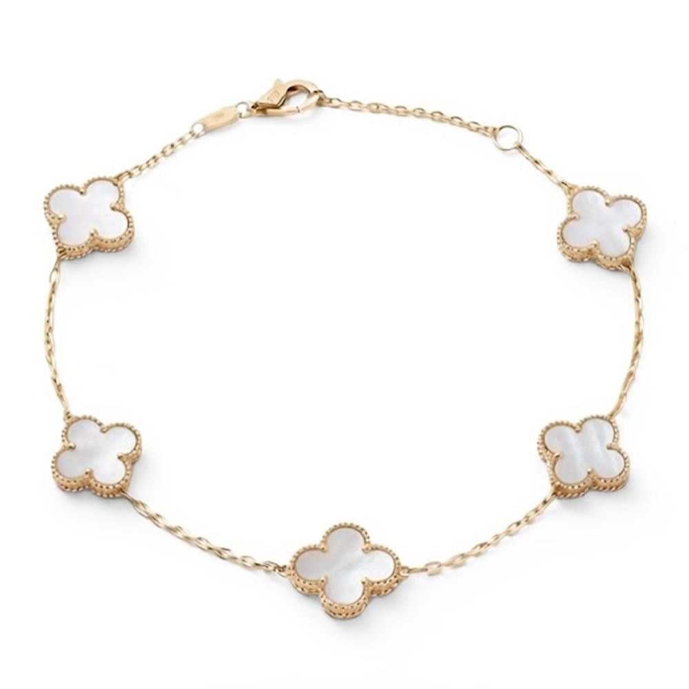 Bracciale con Madreperla in Oro Giallo 18 Kt