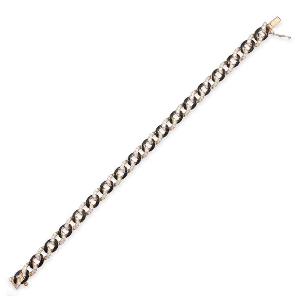 Bracciale Maglia Grumetta Mm 8x3 In Acciaio Placcato Oro Giallo Cm 21