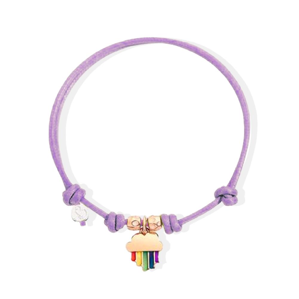 Bracciale Dodo Arcobaleno Oro Rosa e Smalto