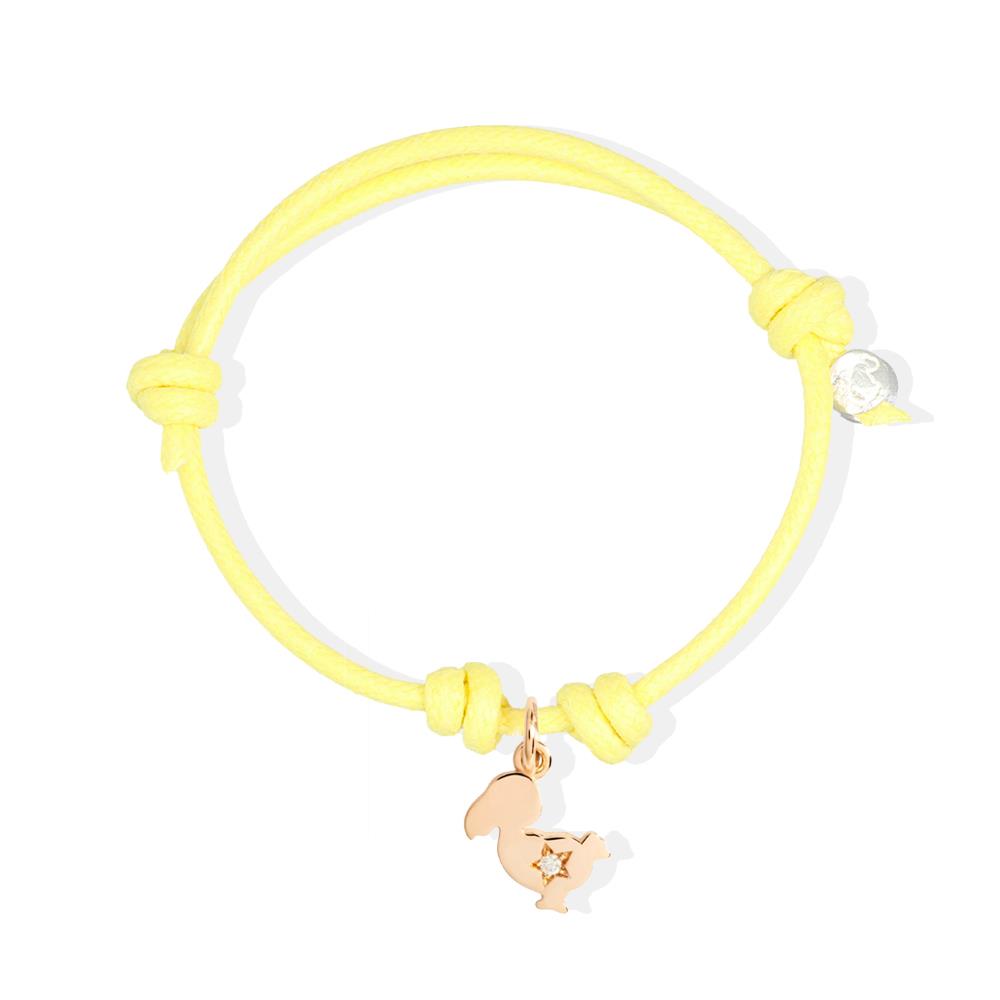 Bracciale Dodo Cordino Dodo Junior Oro Rosa e Diamante