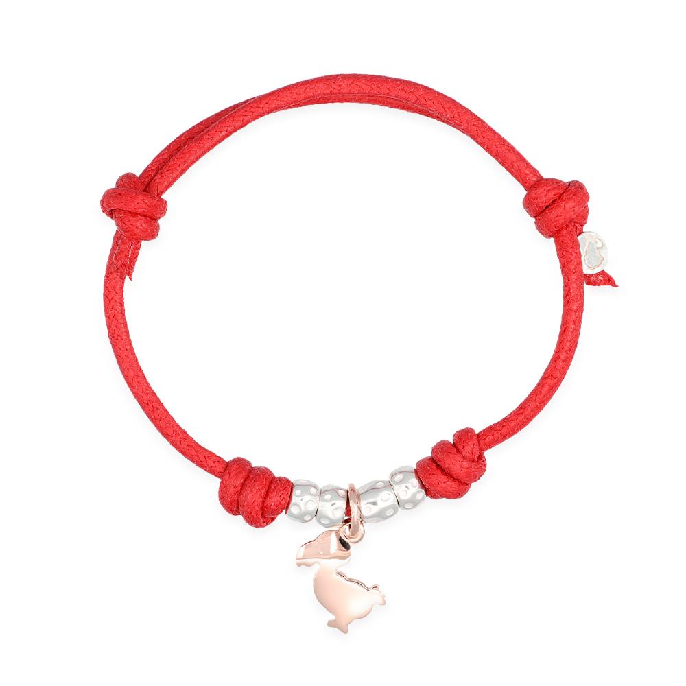 Bracciale Dodo Cordino Junior in Oro Rosa 9K