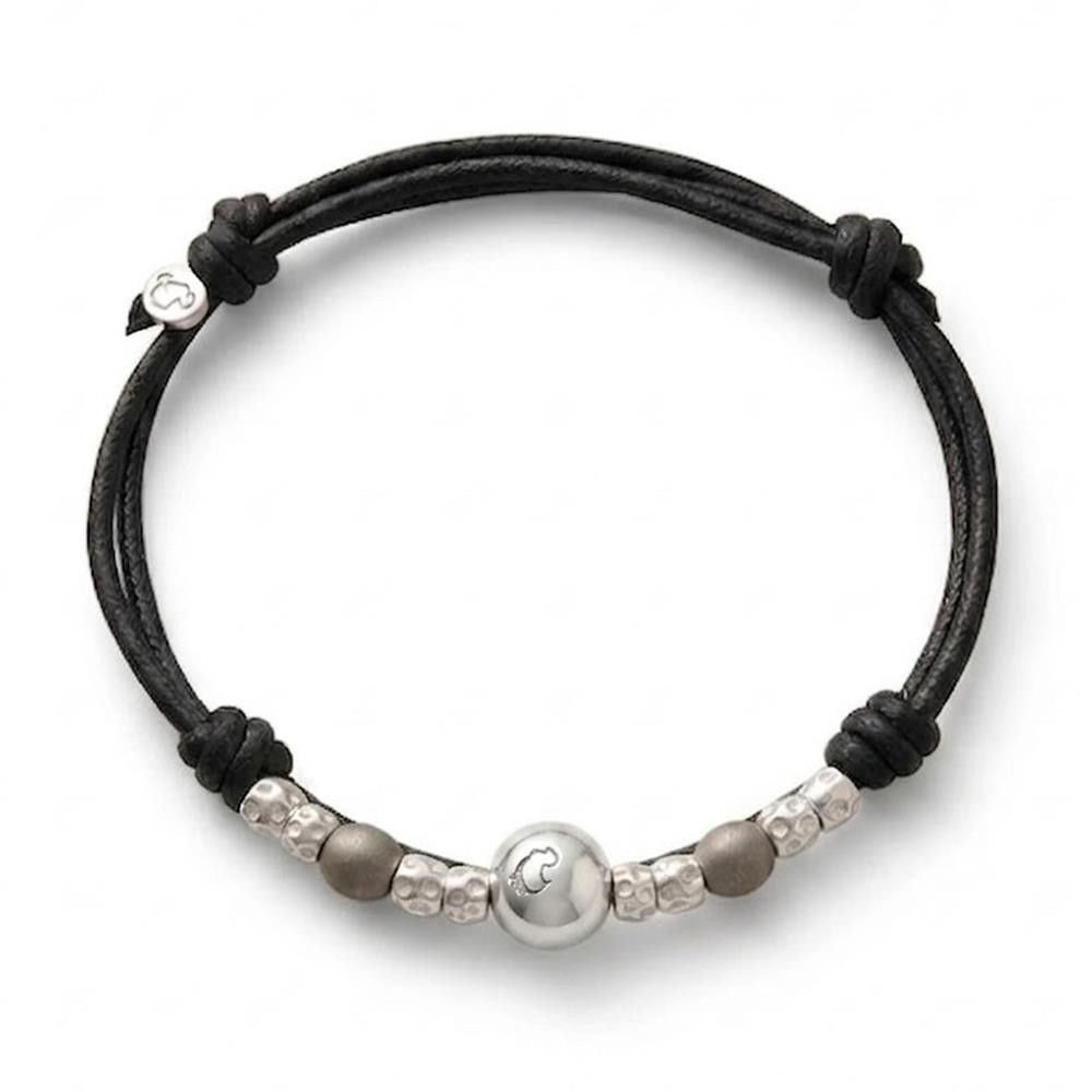 Bracciale Dodo Cordino Pepita Argento & Titanio
