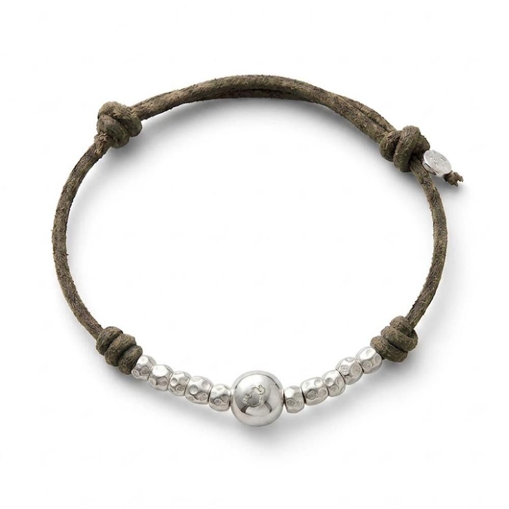 Bracciale Dodo Cordino Pepita Argento