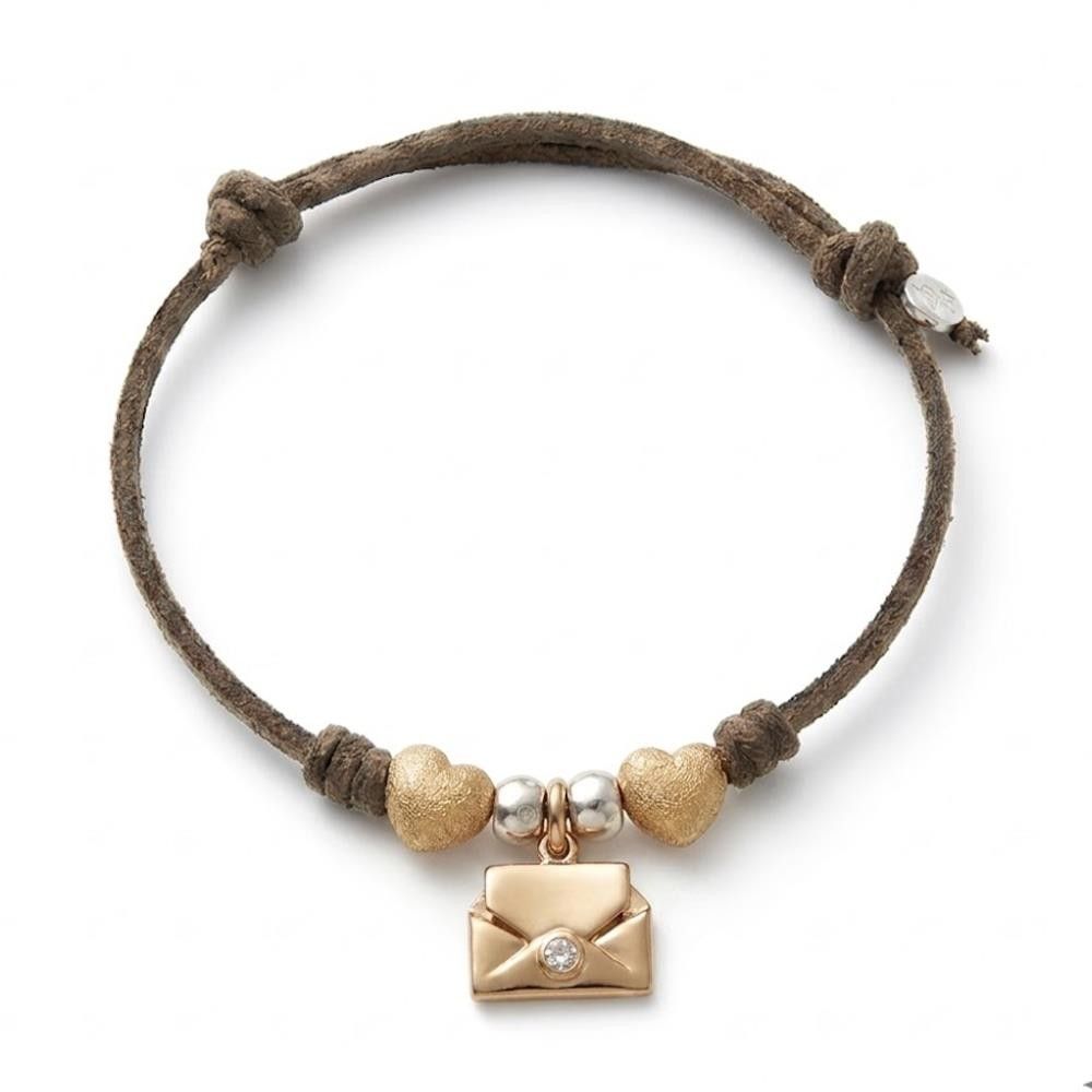 Bracciale Dodo Lettera Oro Rosa & Diamante