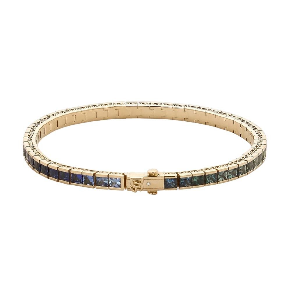 Bracciale Dolce & Gabbana Tennis Rainbow in Oro Giallo 18 Kt