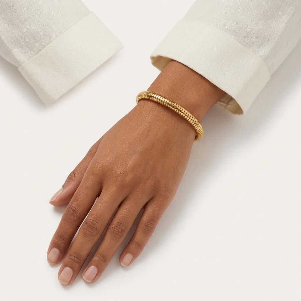 Bracciale Elastico in Oro Giallo 18 Kt