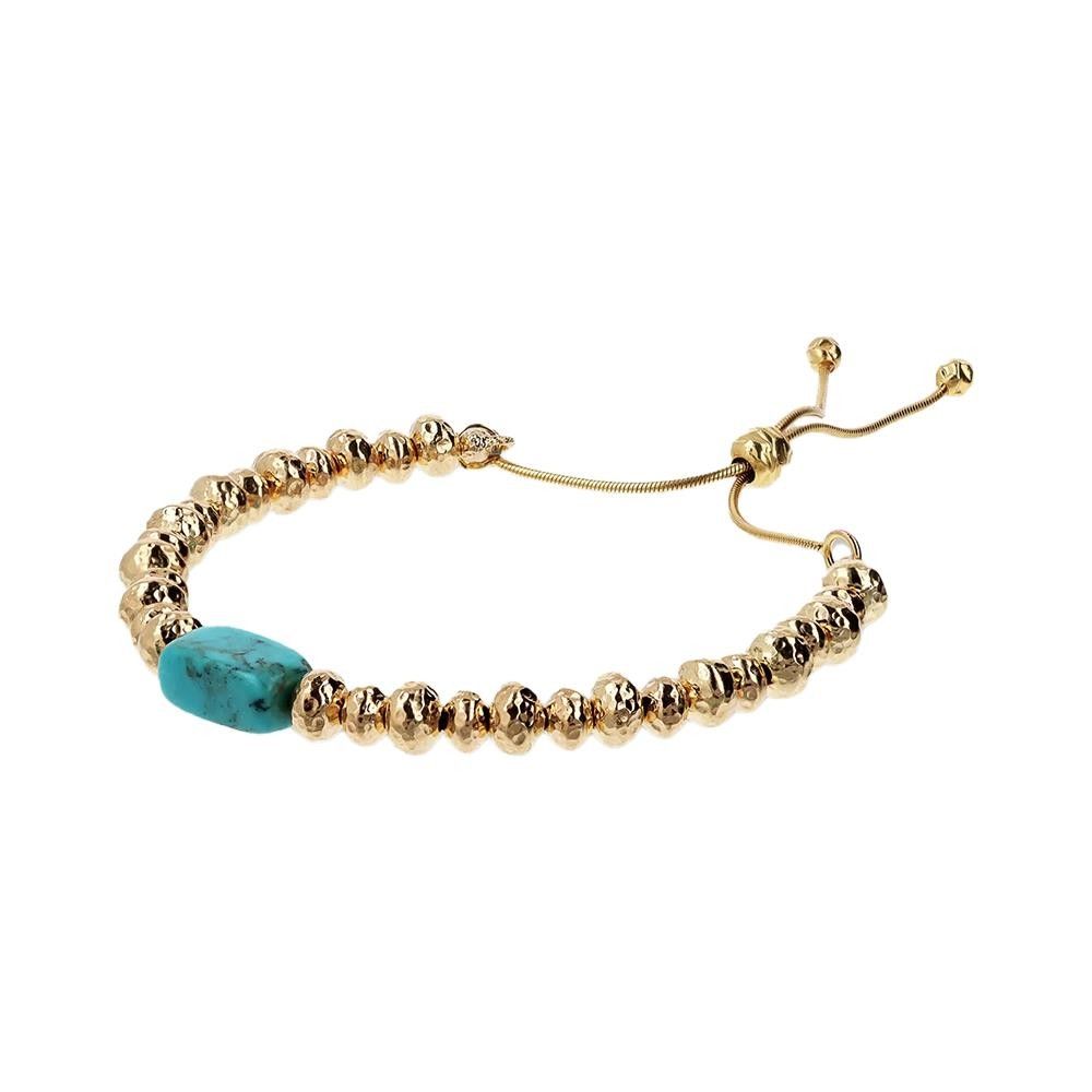 Bracciale Etrusca Regolabile con Rondelle Martellate