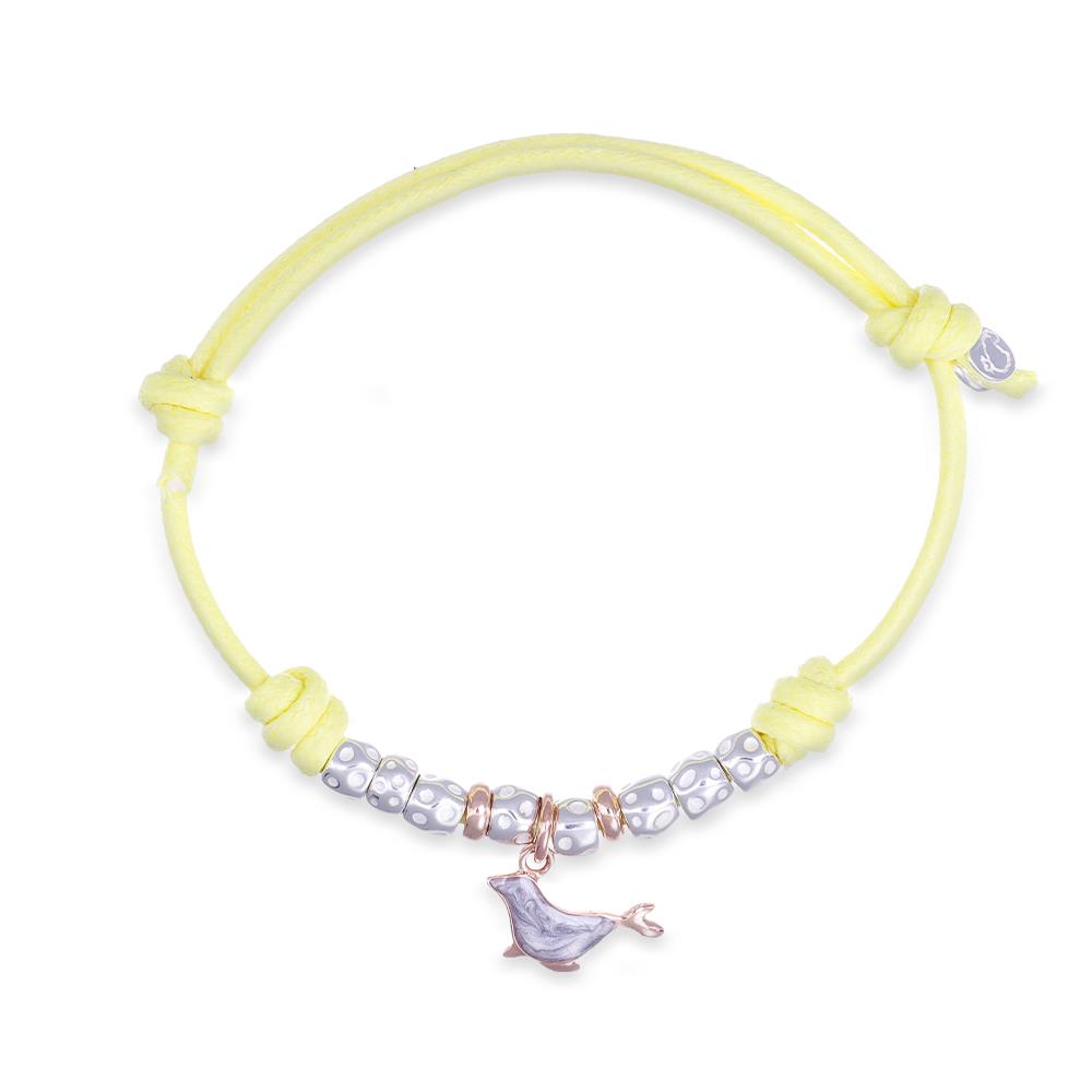 Bracciale Foca in Oro Rosa 9K e Smalto Grigio