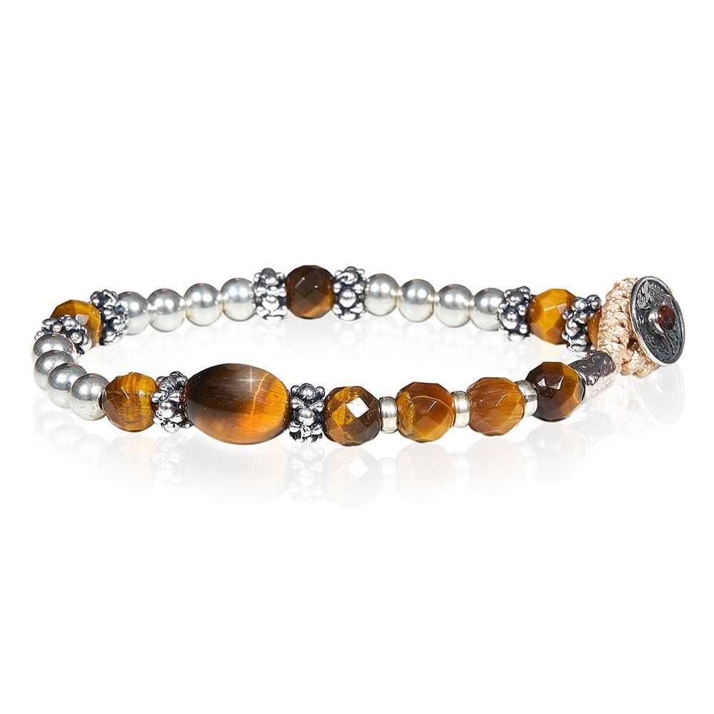 Bracciale Gerba Unisex in Argento Multicolore