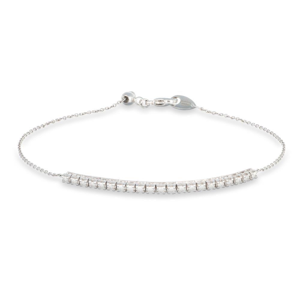 Bracciale Giorgio Visconti Tennis in Oro Bianco 18 Kt e Diamanti