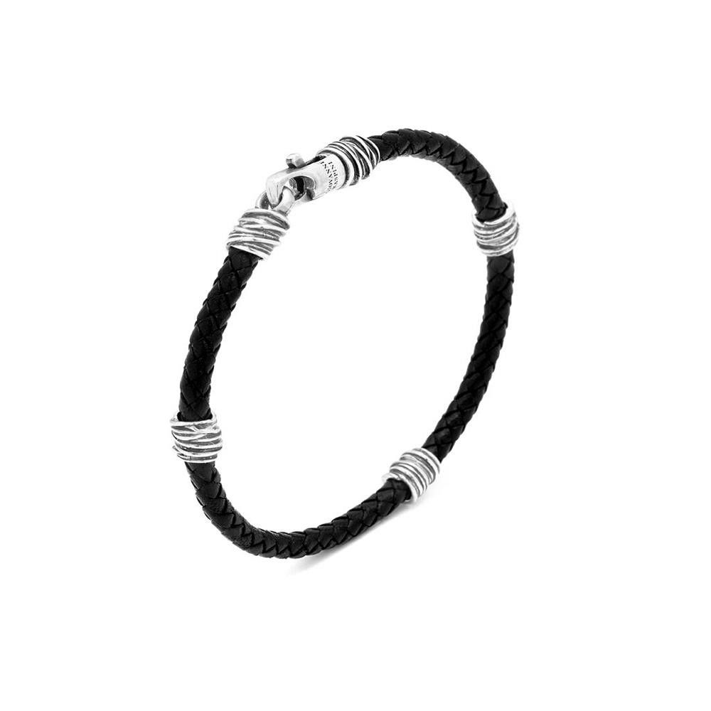 Bracciale Giovanni Raspini Cuoio Fili cm 21