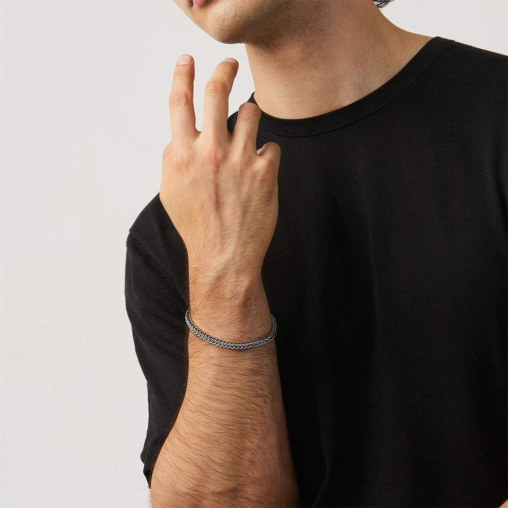 Bracciale Giovanni Raspini Treccia Quadra cm 21