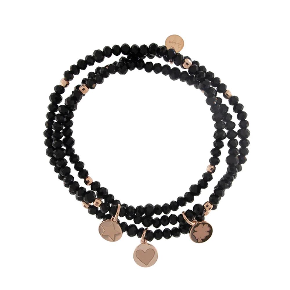 Bracciale/Girocollo Elastico Rue Des Mille Gipsy Tierra Black