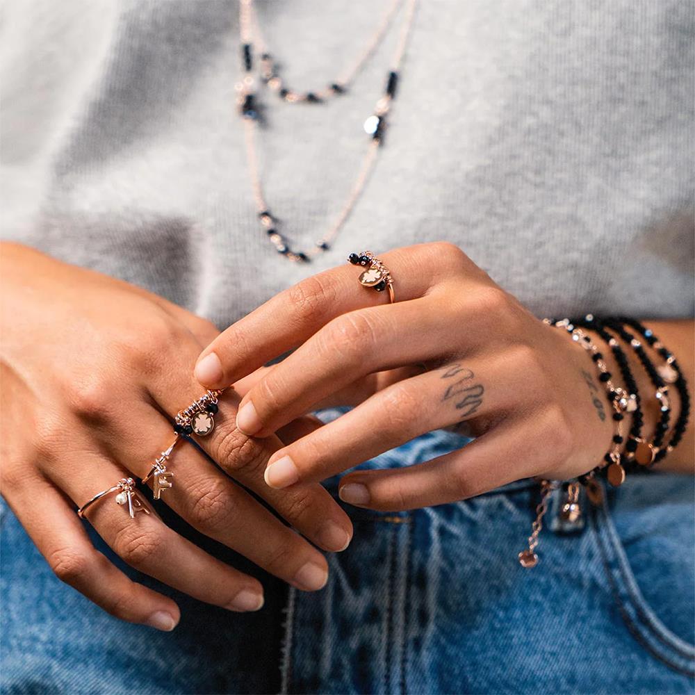 Bracciale/Girocollo Elastico Rue Des Mille Gipsy Tierra Black