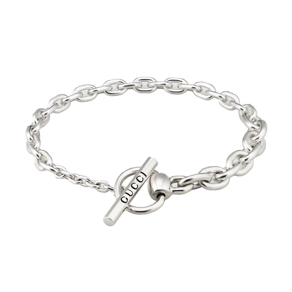 Bracciale Gucci A Catena con Morsetto in Argento