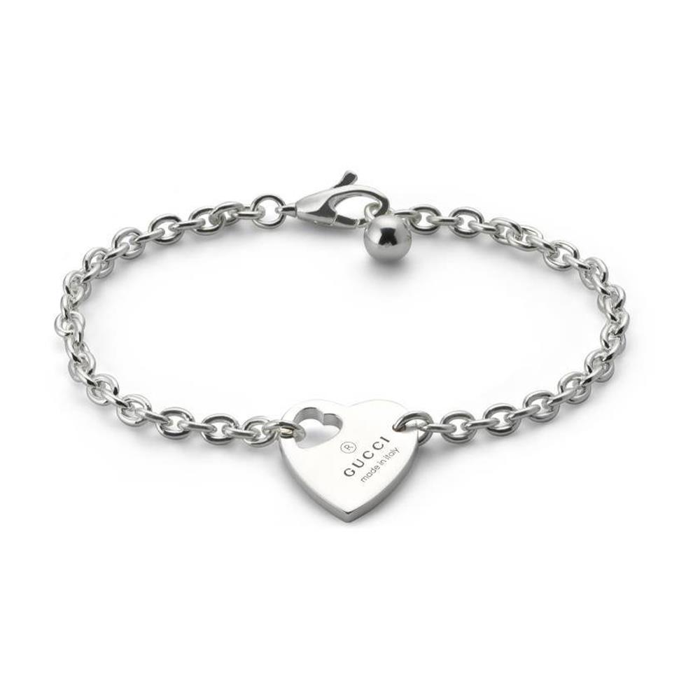 Bracciale Gucci Trademark a catena con ciondolo cuore