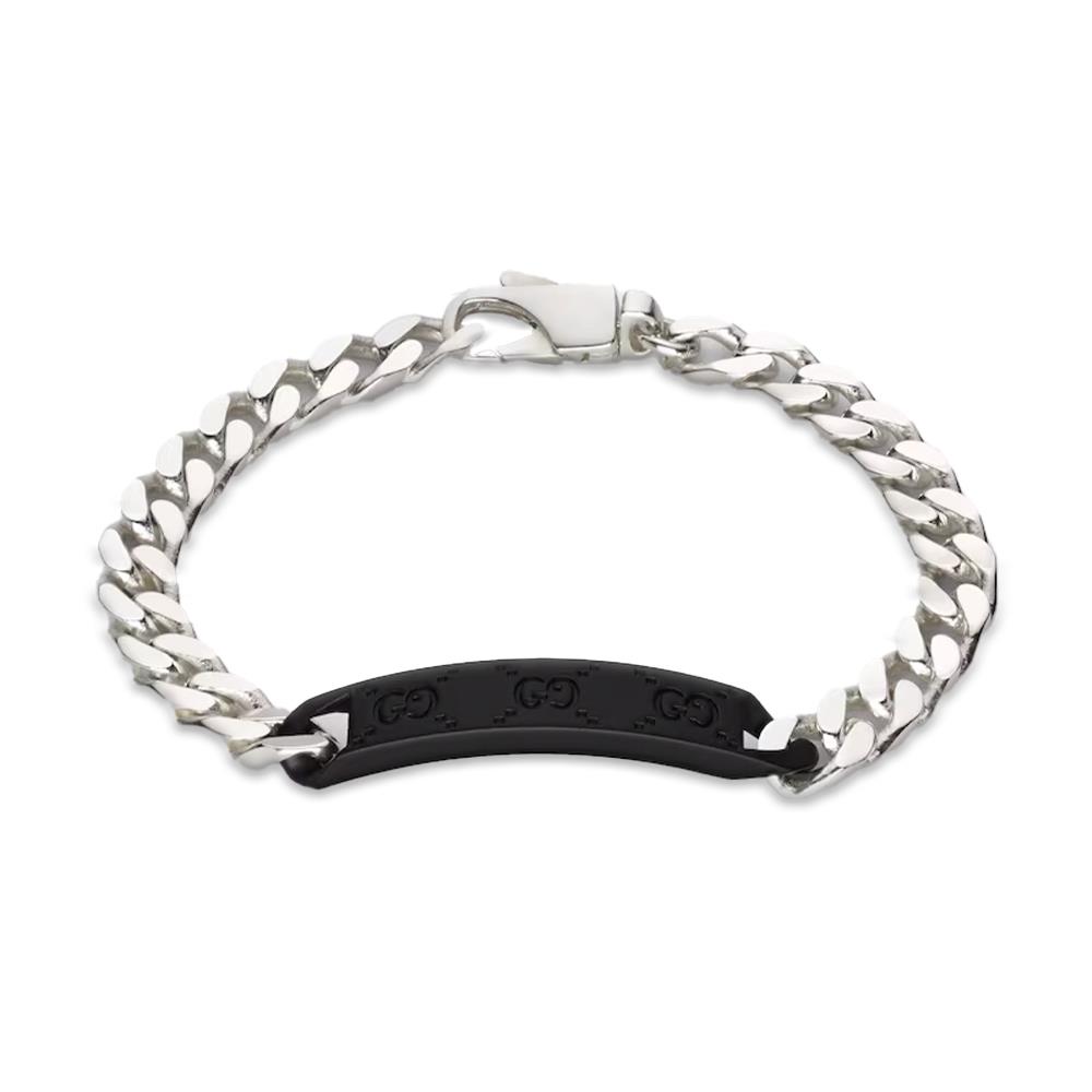 Bracciale Gucci Trademark a catena con targhetta GG