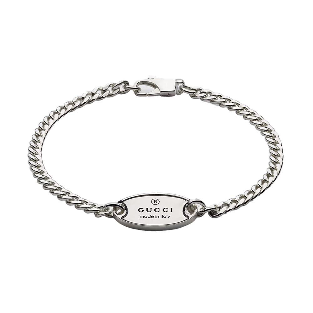 Bracciale Gucci Trademark A Catena con Targhetta