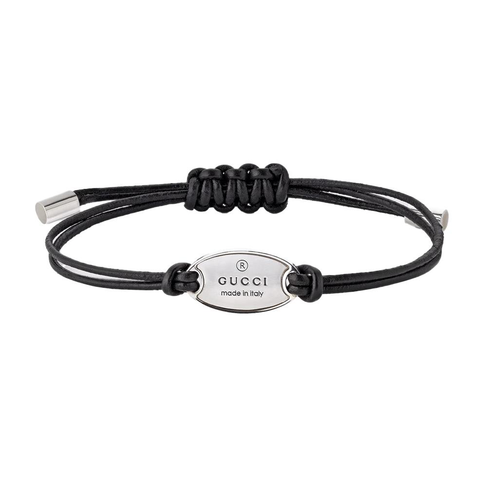 Bracciale Gucci Trademark A Corda con targhetta