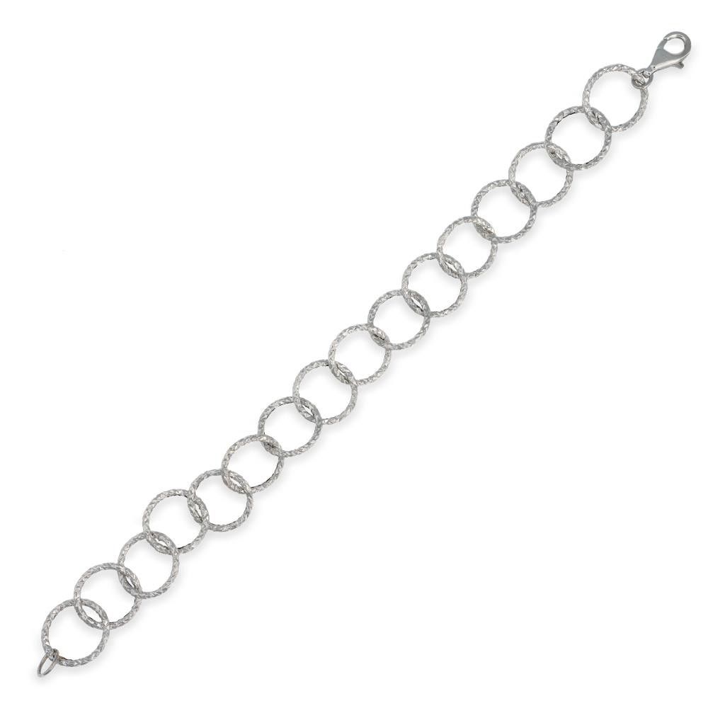 BRACCIALE IN ORO BIANCO E ROSA 18 KT DA DONNA