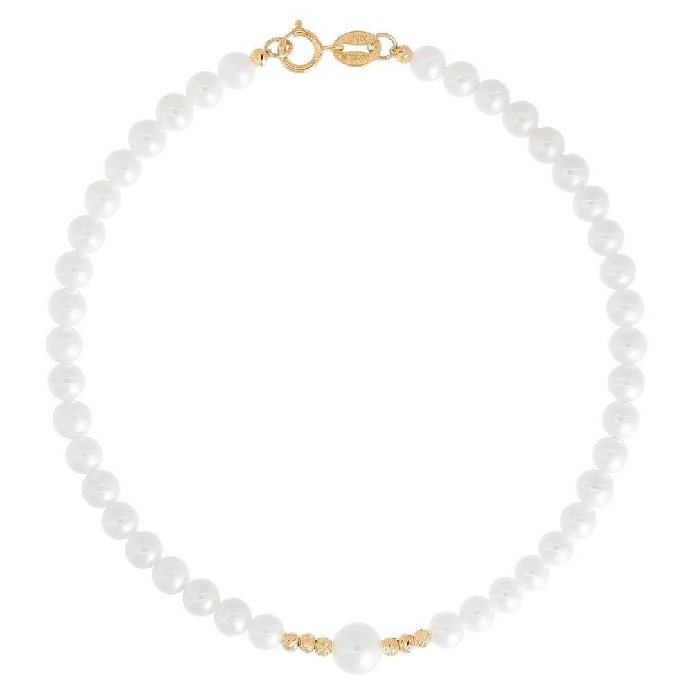 Bracciale Le Lune Perle in Oro Giallo 18 Kt