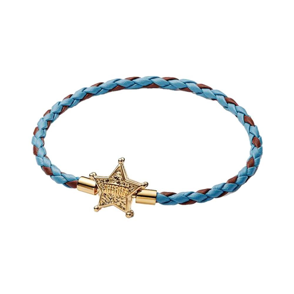 Bracciale Pandora x Disney Pixar, Toy Story, in Pelle Stella dello Sceriffo