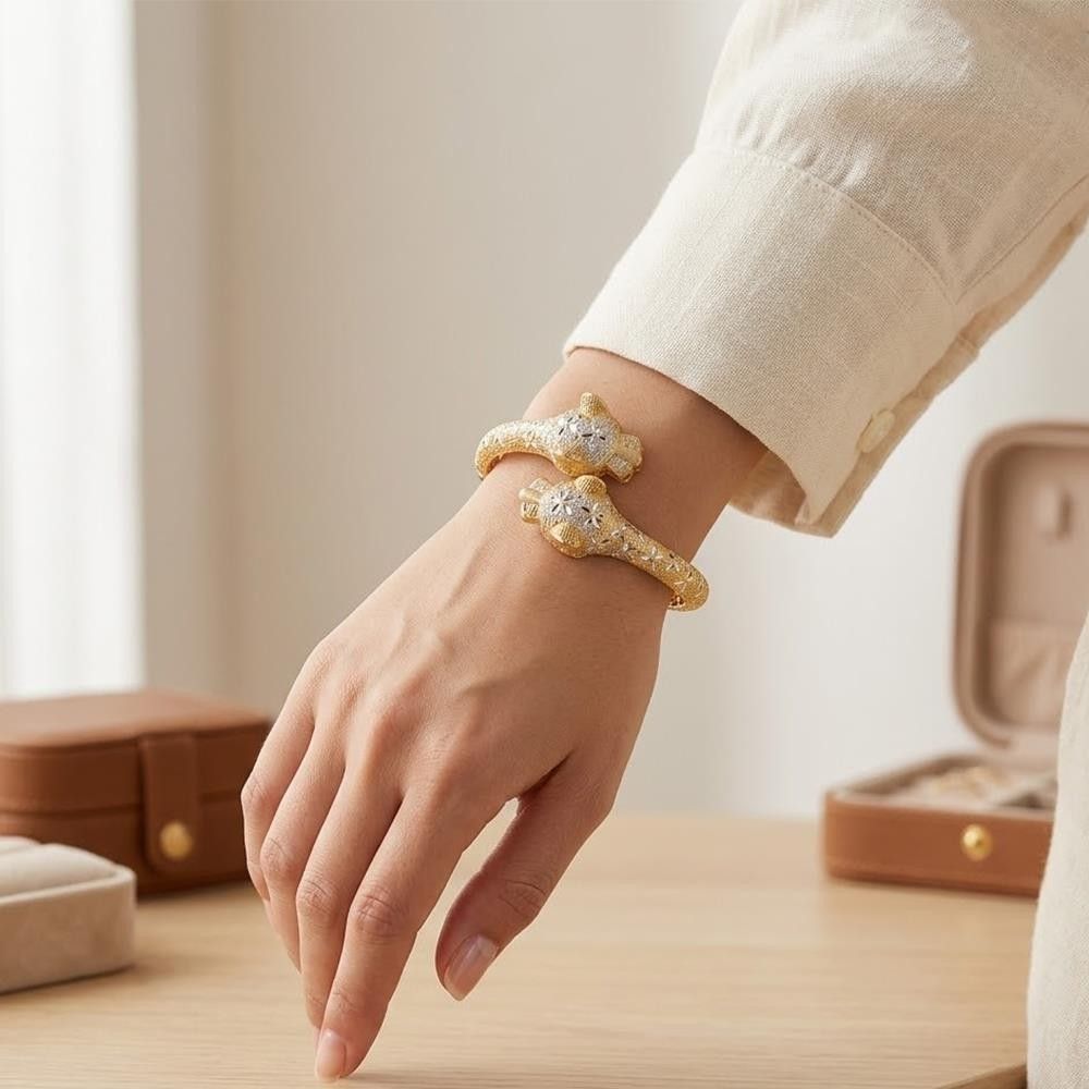 Bracciale Pantere in Oro Giallo 18 Kt