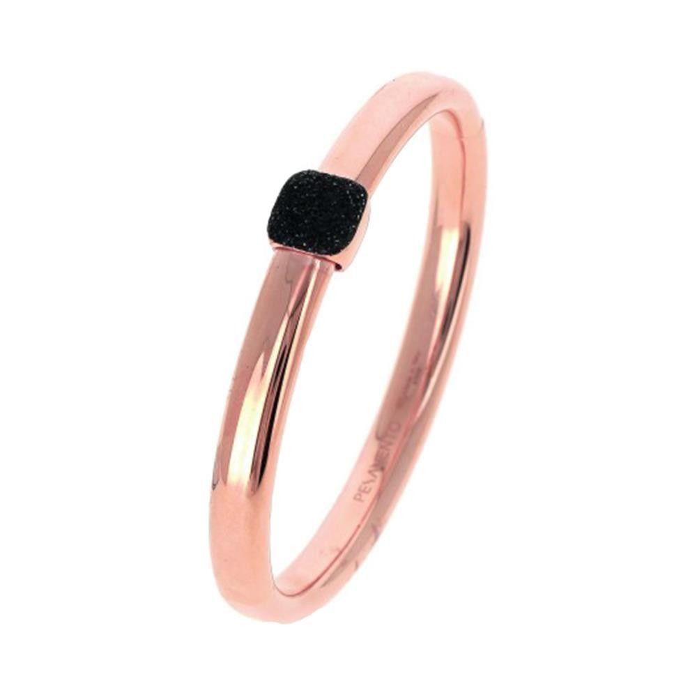 Bracciale Pesavento Canna Rigida In Argento Rosè E Polvere Nera