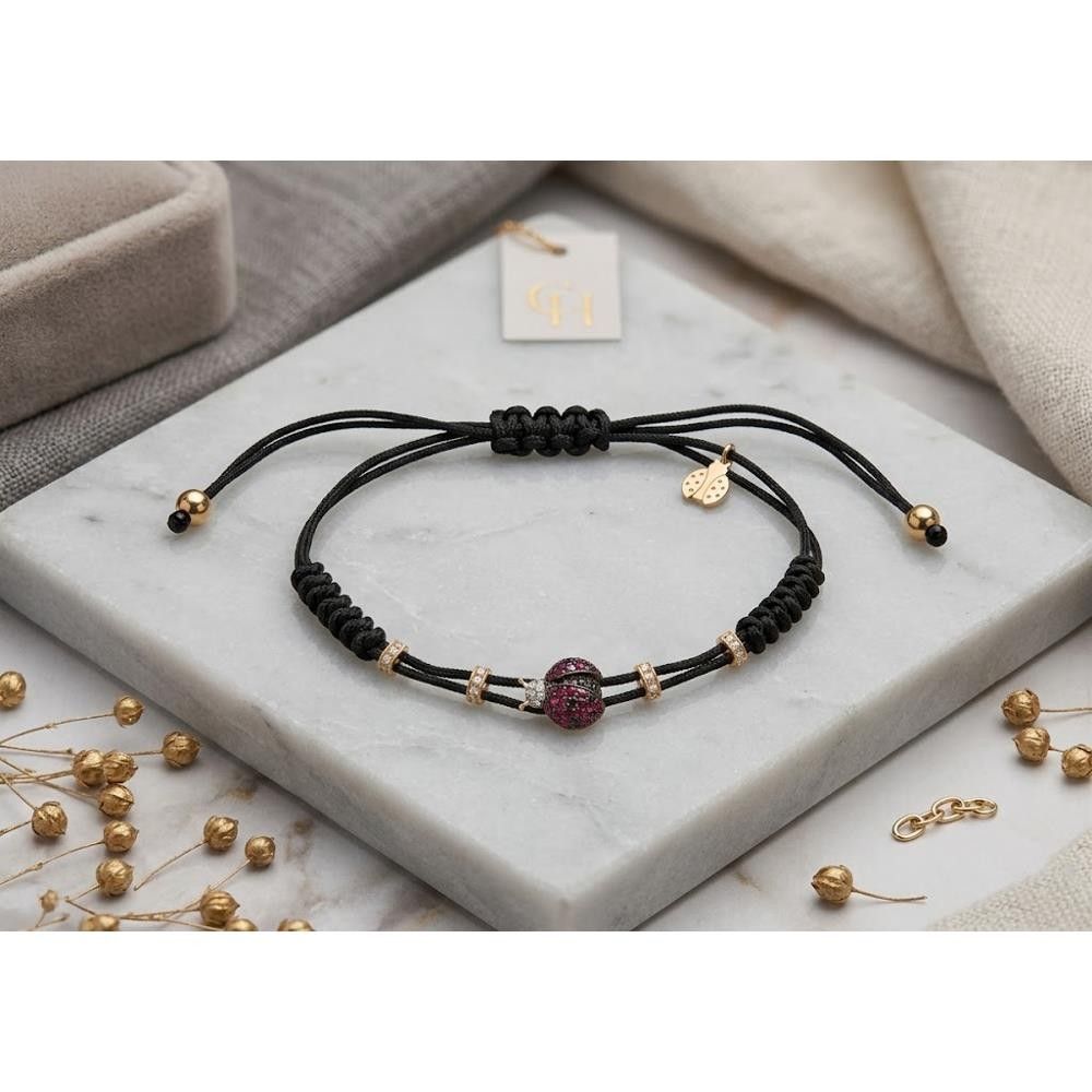 Bracciale Pippo Perez Coccinella Rubini Small