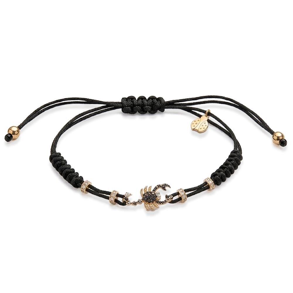 Bracciale Pippo Perez Scorpione in Oro e Diamanti Neri
