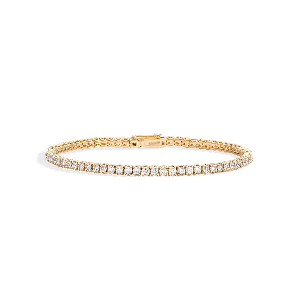 Bracciale Recarlo Tennis in Oro Giallo 18 Kt 2,50 ct.