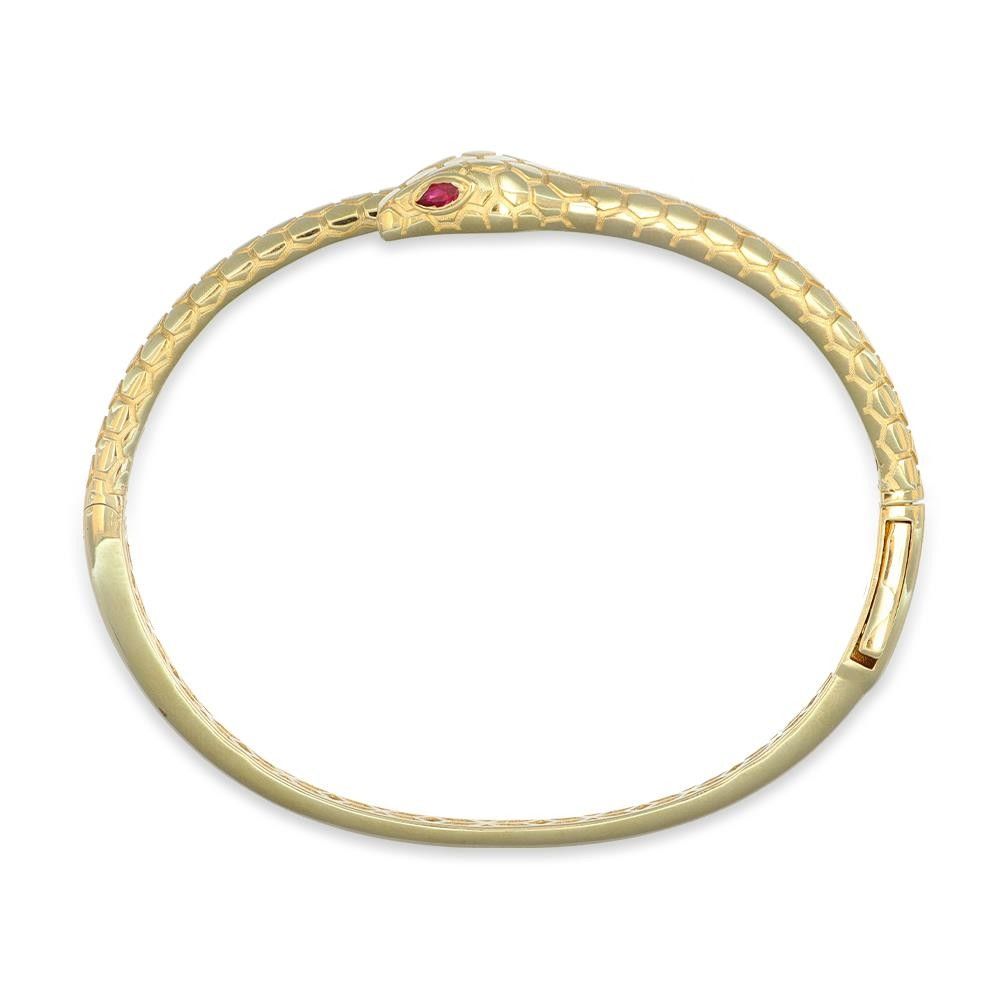 Bracciale Rigido Oro Giallo 9 Carati Carissima – Design A Twist Incrociato, Unisex, Con Hallmark 375