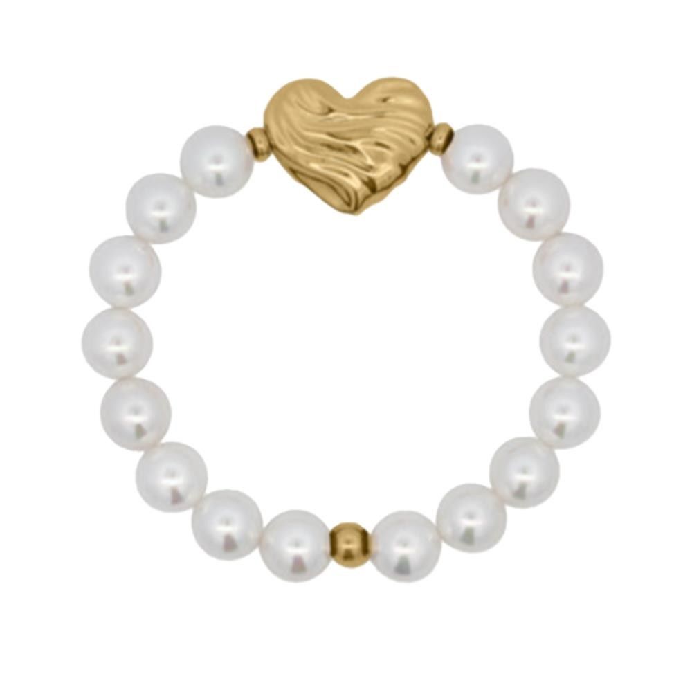 Bracciale Rue Des Mille Boldheart Giada Bianco Cuore Bold