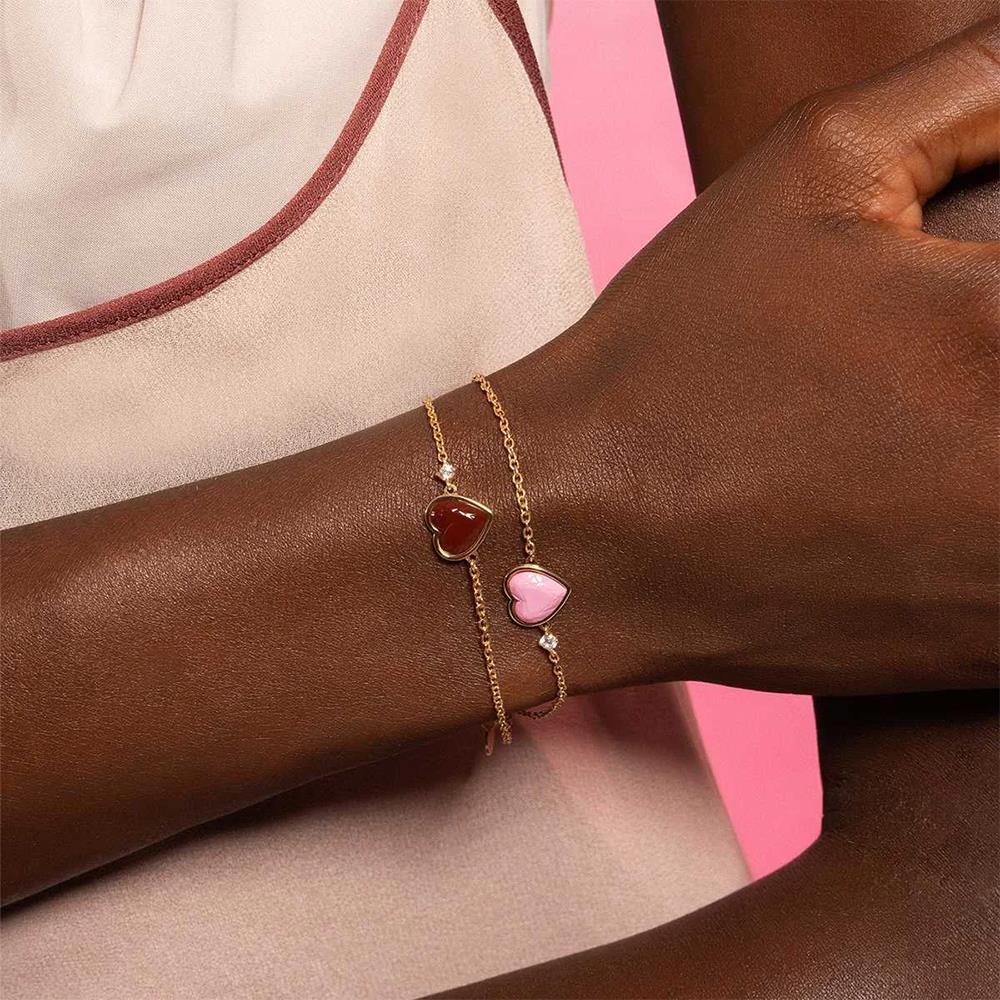 Bracciale Rue Des Mille Bon Bon Berry Cuore Pink