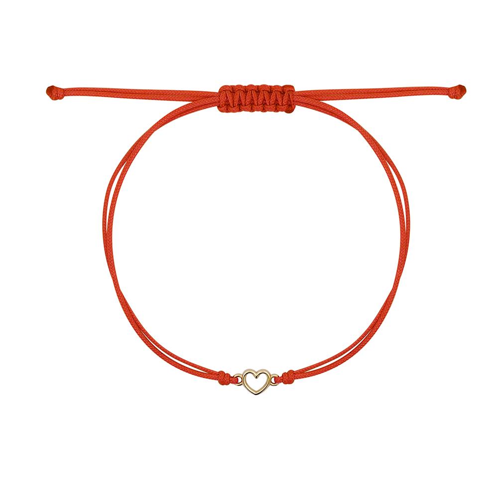 Bracciale Rue Des Mille Golden Mate Oro 18 kt Tessuto Linea del Cuore