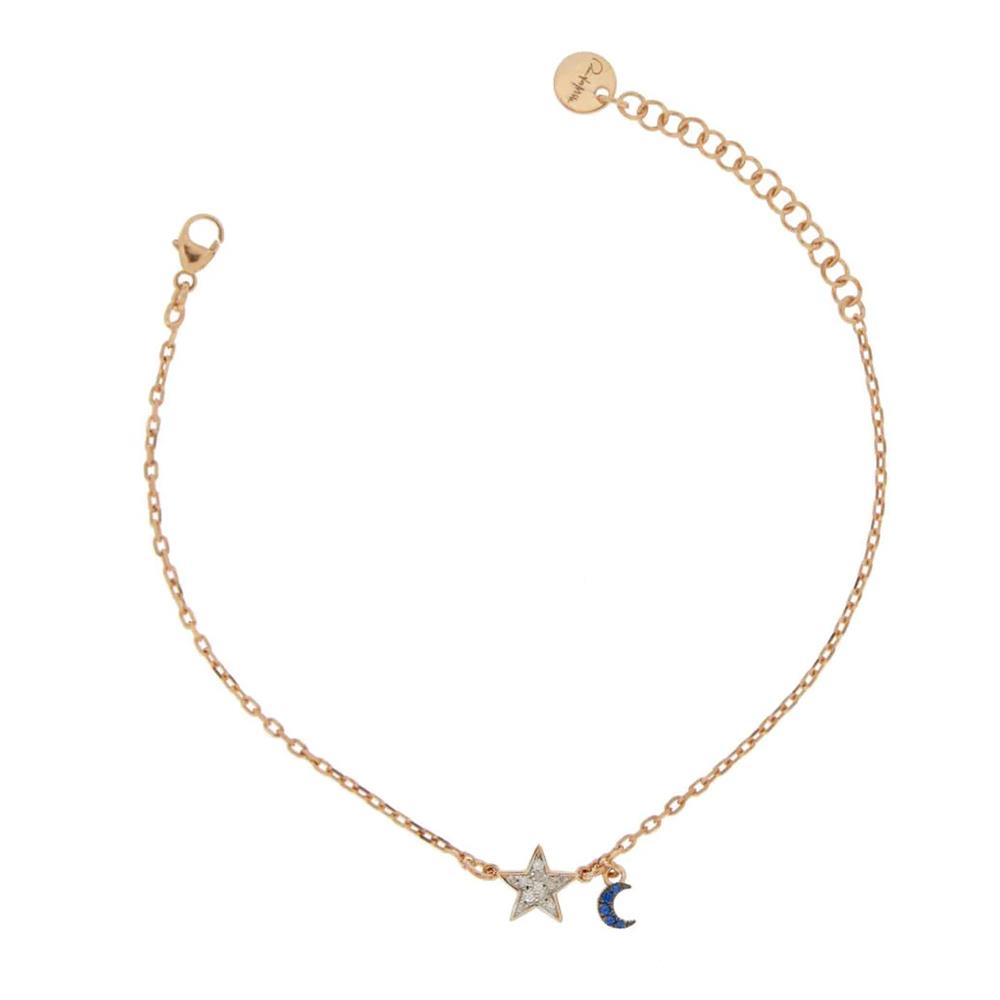 Bracciale Rue Des Mille Stardust Double Stella e Luna