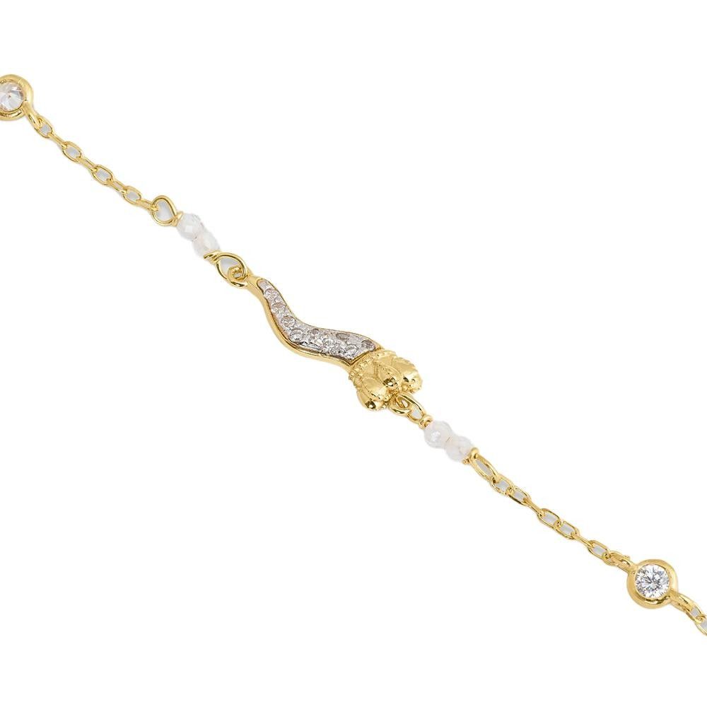 Bracciale Rue Des mille Stardust Ten Catena Castoni Corno Small Pavè