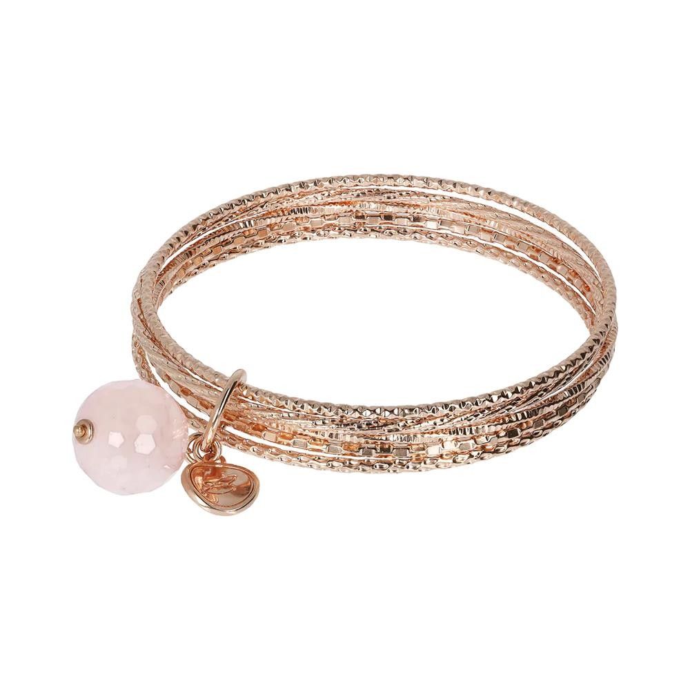 Bracciale Slip-On con Pietra Naturale Tonda