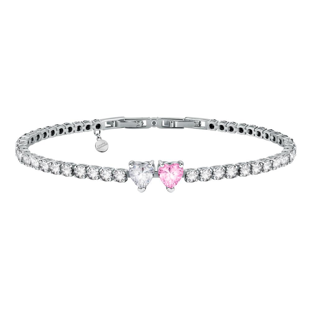 Bracciale Tennis Chiara Ferragni Brand Diamond Heart