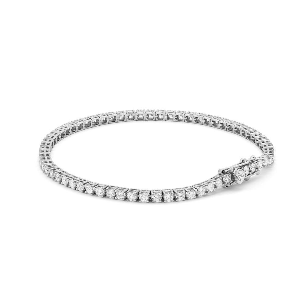 Bracciale Tennis in Oro Bianco 18 Kt e Diamanti 1,00 ct.