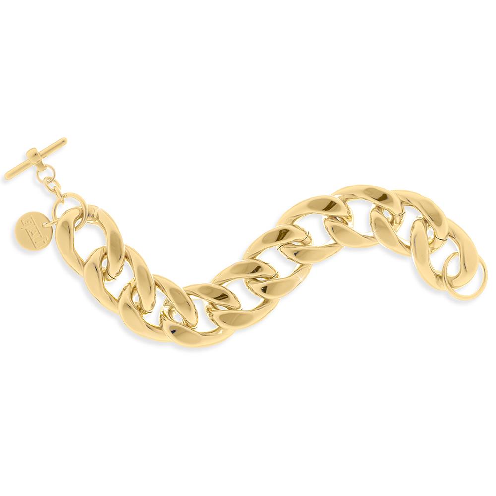 Bracciale Unoaerre Classica con Catena Maxi in Bronzo Dorato