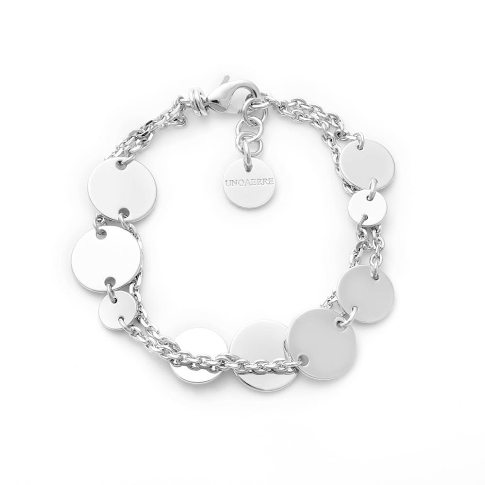 Bracciale Unoaerre con medagliette argentato