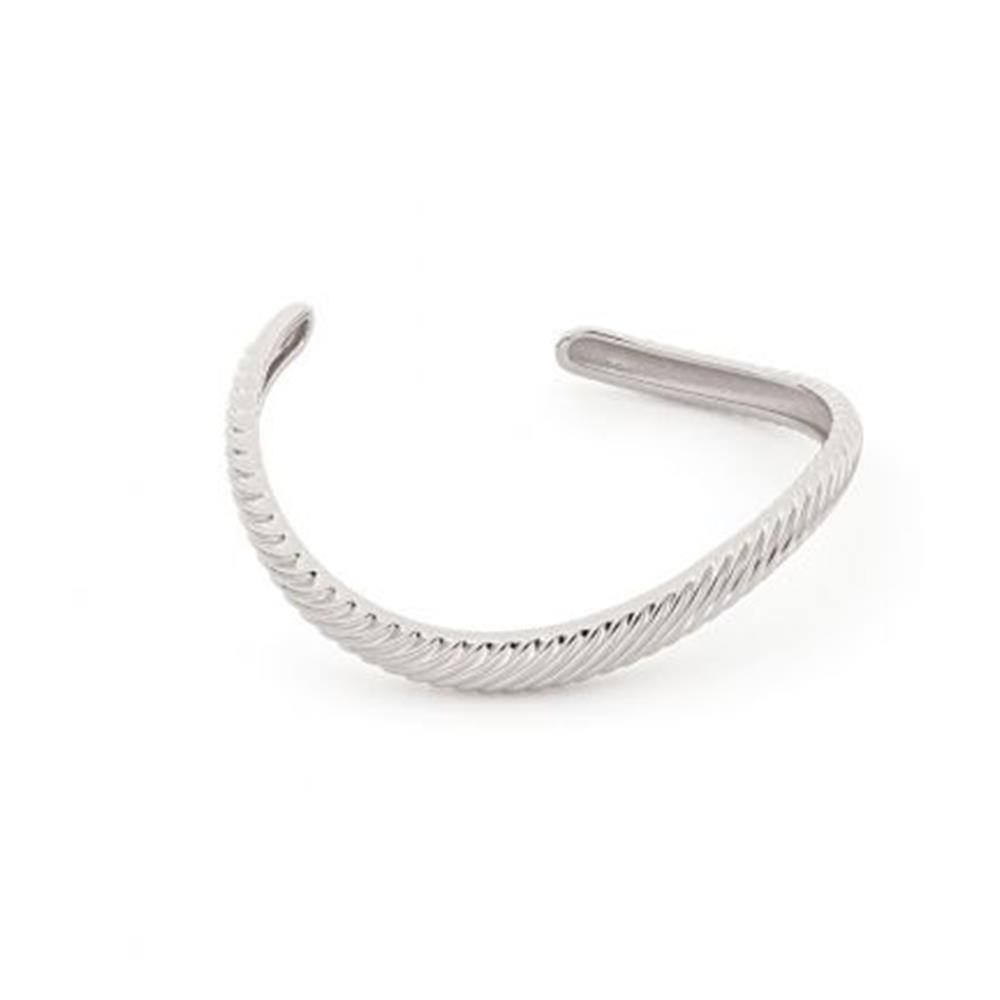 Bracciale Unoaerre Groovy In Argento Bianco