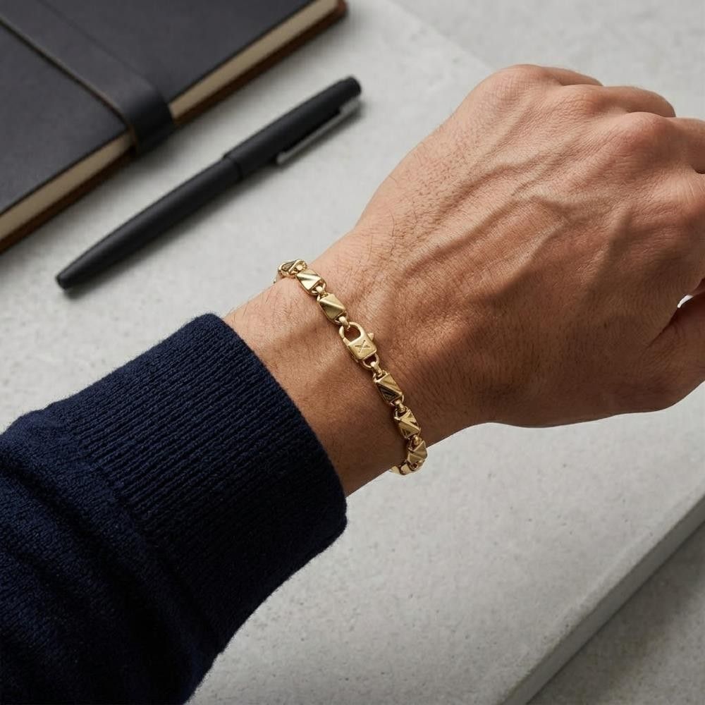 Bracciale Uomo in Oro Giallo 18 Kt